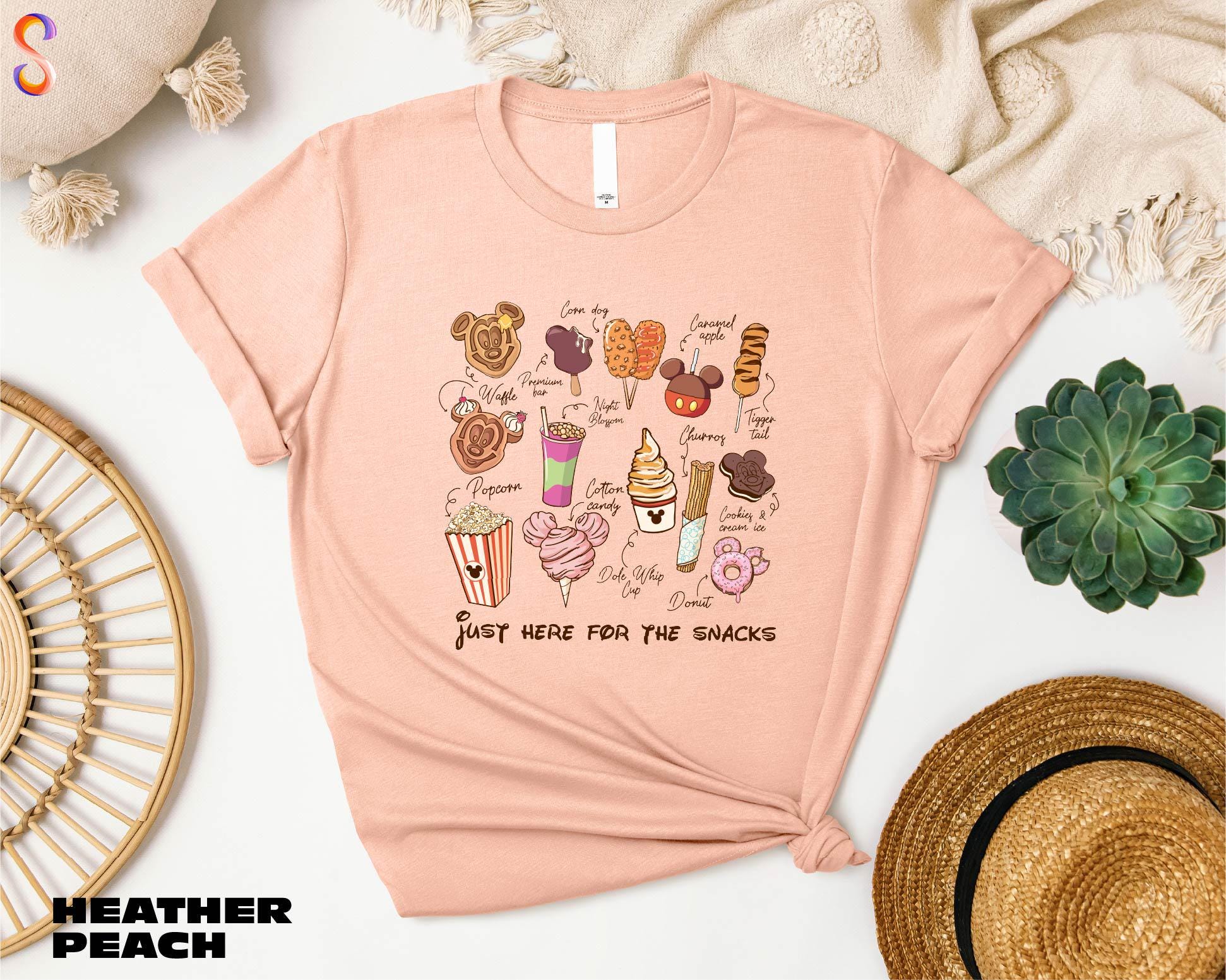 Just Here For The Snacks T-Shirt, Disney Snacks Shirt, Mickey And Friends Sweatshirt, Disneyland Food Hoodie, Family Vacation Sweater