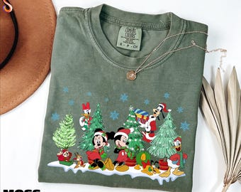 Disney Christmas Shirt, Magic Kingdom Tee, Mickey's Very Merry Christmas Party Sweatshirt, Girly Xmas Sweater, Comfort Colors T-Shirt