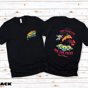 a pair of black t - shirts with the words keep your feet on the price