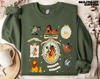 Disney Lion King Sweatshirt, Animal Kingdom Shirt, Timon Pumbaa Hakuna Matata Matching Tee,  Disneyland Family Trip Sweater