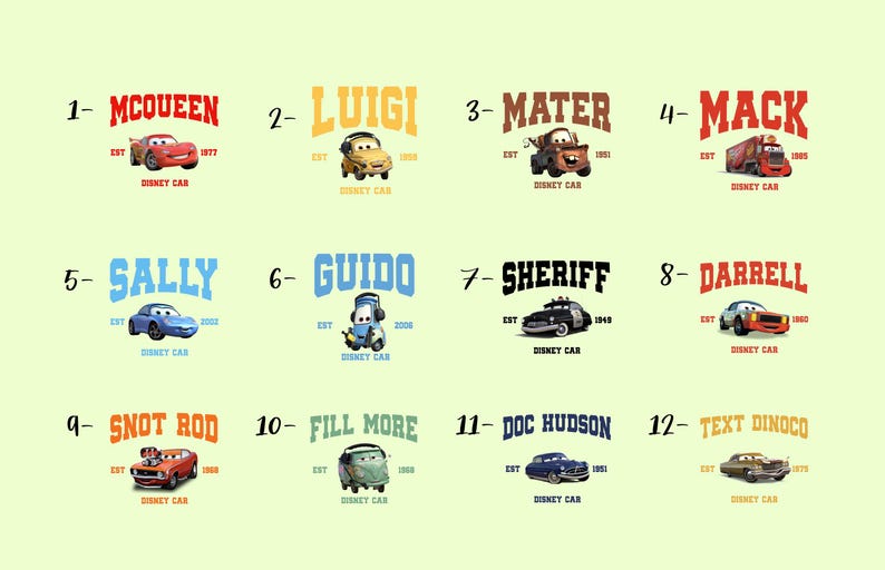 a series of logos for cars and trucks