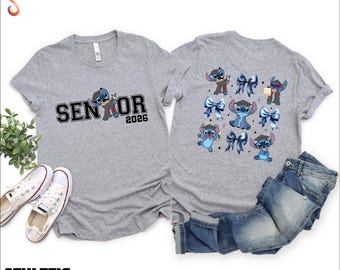 Stitch Senior 2026 Shirt, Disney Graduation T-Shirt, Class of Stitch Sweatshirt, Magic Kingdom Graduate Hoodie, Stitch Grad Sweater