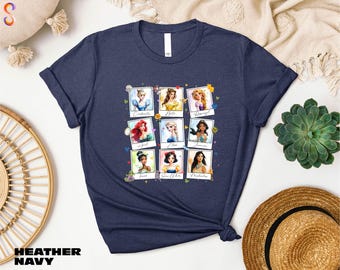 Disney Princess Polaroid Shirt, Disney Birthday Gift, Magic Kingdom Sweatshirt, Girl's Trip Sweater, Gift for Her, Family Vacation Tee