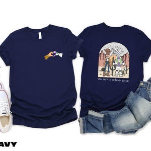 Toy Story Two Sided Shirt, You&#39;ve Got A Friend In Me T-Shirt, Disney Friend Sweatshirt, Gift for Best Friends, Woody and Buzz Lightyear Tee