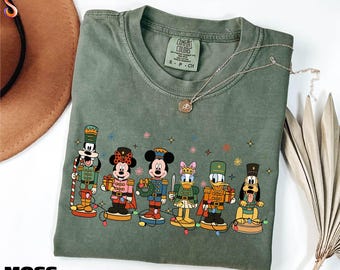 Mickey and Friends Nutcracker Shirt, Disney Christmas Tee, Xmas Holiday Sweatshirt, Disneyland Trip Sweater, Comfort Colors T-Shirt