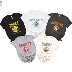 Snow White and Seven Dwarfs Shirts, Disney Family Matching Tee, Family Vacation T-Shirt, Disneyland Trip Sweatshirt, Disney Princess Gift