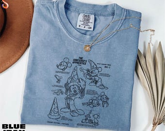Fantasia Sorcerer Mickey Shirt, Mickey Mouse Sweater, Disney Fantasia Tee, Disney Trip, Fantasmic Comfort Colors T-Shirt