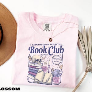 Anti-Social Book Club Shirt, Introverted Romance Reader Tee, Gift for Book Lover, Anti Social Reader Sweatshirt, Comfort Colors T-Shirt