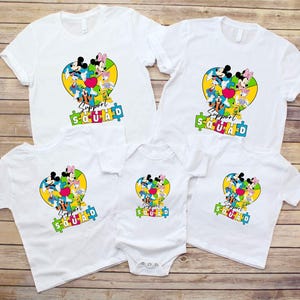 Mickey and Friends Support Squad T-Shirt, Disney Family Autism Shirt, Autism Puzzle Shirt, Disney Autism Sweatshirt, Autism Awareness Shirt