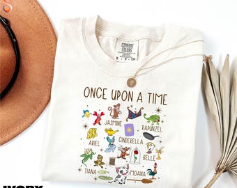 Camiseta Érase una vez, camiseta de viaje a Disney, camiseta de Magic Kingdom, sudadera de Disneyland, suéter de cuento de hadas, camiseta de colores cómodos