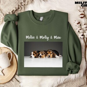 Custom Sweatshirt With Photo, Personalized Shirt, Custom Photo Shirt, Custom Text, Your Photo and Any Text, Customize Your Own Design Shirt