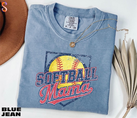 Softball Mama Shirt, Game Day Sweatshirt, Softball Season Gift, Mom Sports Tee, Gift for Mama, Comfort Colors T-Shirt