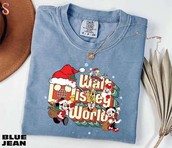 Walt Disney World Christmas Shirt, Disney Christmas Tee, Mickey And Friends Sweater, Magic Kingdom Sweatshirt, Comfort Colors T-Shirt