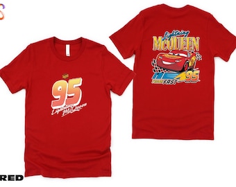 Camiseta de Rayo McQueen, camiseta de Disney Cars, suéter de vacaciones en Disneyland, sudadera de Cars Pixar, sudadera con capucha de la serie de carreras, camiseta de viaje a Disneyland