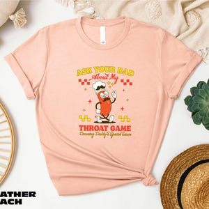 Ask Your Dad About My Throat Game Shirt, Inappropriate Gag Gif, Funny Girls Trip Sweatshirt, Inappropriate Exchange Girls Trip T-Shirt