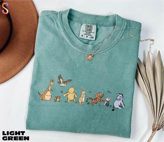 Comfort Colors Winnie The Pooh And Friends Shirt, Disney Pooh Shirt, Disneyland Shirt, Pooh Bear Shirt, Disney Shirt, Disney Trip Sweatshirt
