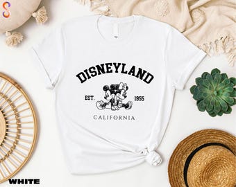 Disneyland California T-shirt, Mickey And Minnie Shirt, Disney Est 1955 Sweatshirt, Family Vacation Sweater, Couples Matching Tee
