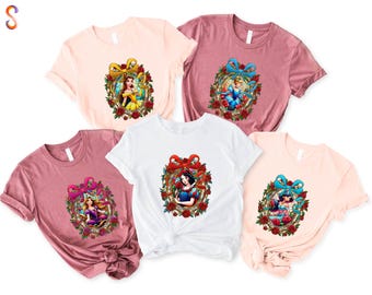 Floral Princess Mirror Shirt, Disney Girl Trip Tee, Magical Mirror Bow Sweatshirt, Gift for Her, Magic Kingdom Sweater, Disneyland Vacation