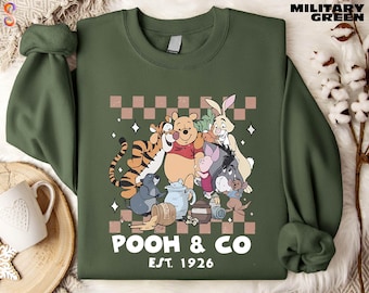Pooh and Co Sweatshirt, Winnie The Pooh Shirt, Disney Trip Sweater, Pooh and Friends Tee, Pooh Bear T-Shirt, Family Vacation Tee