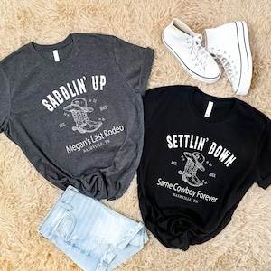 Custom Last Rodeo Bachelorette Shirts, Country Bach Tee, Nashville Bachelorette Party Sweatshirt, Custom Cowgirl Bridal Party Tee