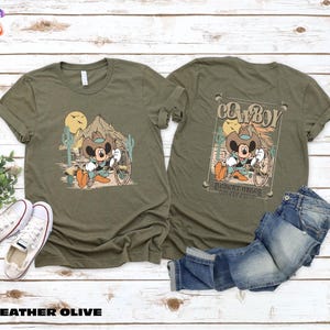 Disney Mickey Mouse Cowboy Shirt, Mickey Desert Vibes On my Mind T-Shirt, Western Mickey Sweatshirt, Disneyland Trip Shirt, Disney World Tee