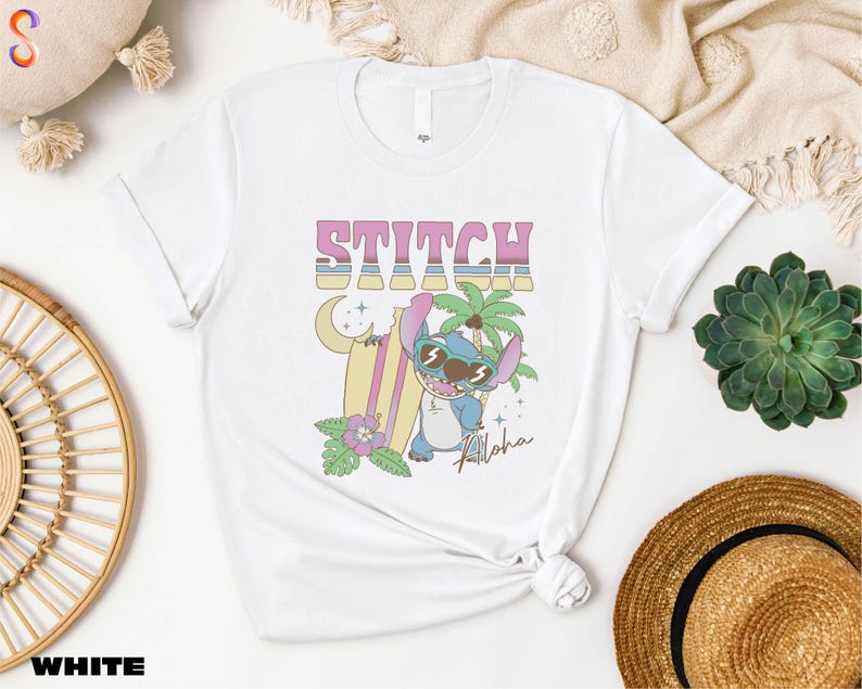 a white t - shirt with a cartoon character on it