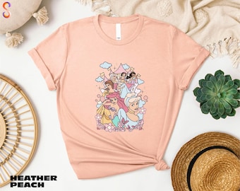 Disney Princess Shirt, Floral Sweater, Disneyland Girl Trip Tee, Magic Kingdom T-Shirt, Gift for Her, Cute Princess Hoodie, WDW Sweatshirt