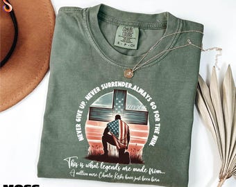 Patriotic American Shirt, RIP Charlie Kirk Tee, True Patriot Charlie Kirk Sweatshirt, Republican Sweater, Political Comfort Colors T-Shirt
