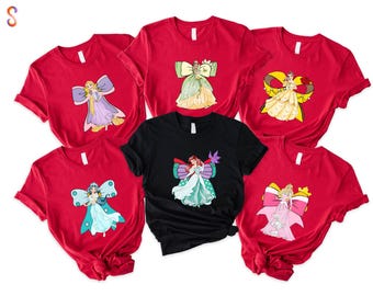 Princess Coquette Bow Shirt, Disney Princess Matching Sweater, Cute Ribbons And Bows T-Shirt, Gift for Her, Disneyland Trip Sweatshirt