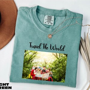 Comfort Colors Custom T-shirt, Your Photo Shirt, Your Photo and Any Text, Personalized Shirt, Custom Printing Shirt, Custom Text Shirt
