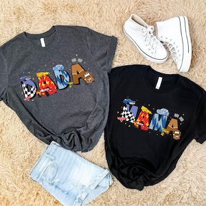 Disney Cars Family Shirt, Cars Mama Dada Sweatshirt, Disneyland T-Shirt, Lightning McQueen Sweater, Disneyworld Hoodie, Family Matching Tee