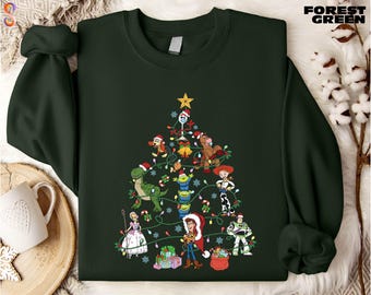 Christmas Toy Story Sweatshirt, Christmas Tree Tee, Merry Christmas Shirt, Disney Trip Sweater, You' ve Got a Friend in Me Christmas T-Shirt