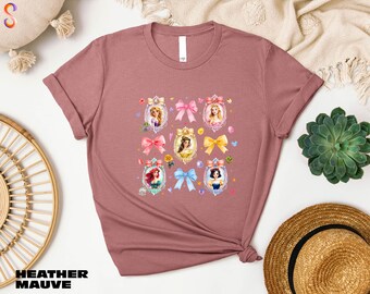 Princess Coquette Shirt, Disney Princess Sweater, Disneyland Girls Trip Tee, Princess Castle Sweater, Disney Magical Bow Sweatshirt