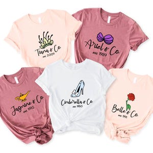 Princess and Co T-Shirt, Disney Princess Shirt, Disneyland Shirt, Disneyland Girls Trip Tee, Disney Girls Squad Sweater, Cute Princess Shirt