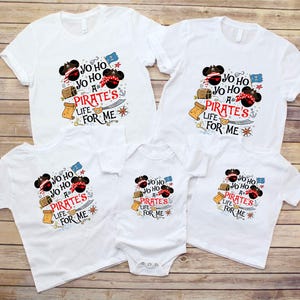 Yo Ho Yo Ho A Pirate&#39;s Life For Me T-Shirt, Disney Pirates Shirt, Mickey and Minnie Disney Cruise Shirt, Disney Pirate Cruise Sweatshirt