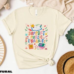 Support Public Libraries Shirt, Book Nerd Sweater, Book Lover T-Shirt, Bookworm Sweatshirt, Bookish Tee, Local Library T-Shirt