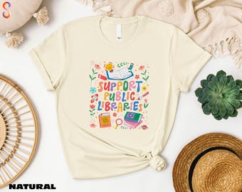 Support Public Libraries Shirt, Book Nerd Sweater, Book Lover T-Shirt, Bookworm Sweatshirt, Bookish Tee, Local Library T-Shirt
