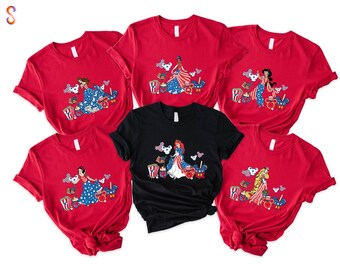 Disney Princess 4th Of July Shirt, Independence Day Gift, Disneyland Fourth July Shirt, Magic Kingdom Sweatshirt, Princess Hoodie