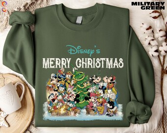 Disney Merry Christmas Sweatshirt, Mickey's Very Merry Christmas Party Tee, Disneyland Holiday T-Shirt, Disney Trip Shirt, Xmas Party Gift