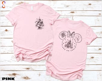 Der glücklichste Ort eine Erde Shirt, Minnie Maus Shirt, Disney Familie Reise Shirt, Disney magisches Schloss Shirt, Disney Urlaub Sweatshirt