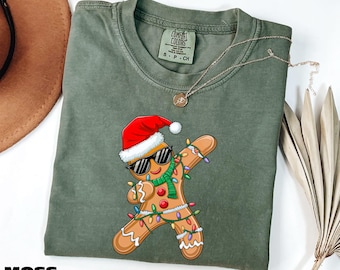 Gingerbread Man Christmas Shirt, Funny Holiday Cookie Sweatshirt, Funny Gingerbread Tee, Comfort Colors T-Shirt