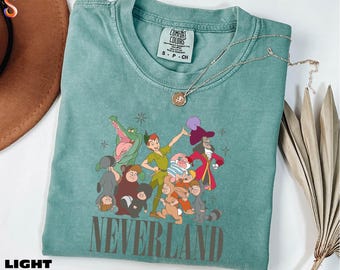 Neverland Shirt, Peter Pan Sweatshirt, Disney Family Trip Tee, Disneyland Sweater, Tinker Bell Shirt, Comfort Colors T-Shirt