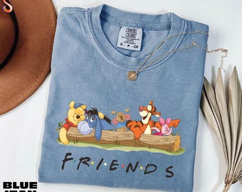 Koszulka z Kubusiem Puchatkiem, Koszulka z Kubusiem Puchatkiem i Przyjacielami, Bluza z Disneylandu, Koszulka z Kubusiem Puchatkiem i spółką, Sweter rodzinny Disney, Koszulka w wygodnych kolorach