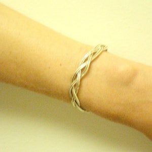 Bracelet Wire Wrap Braided in 18gage SS image 2