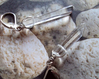 Clear Quartz Earrings Midwife Healer