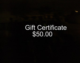 WireQueenJewelry Fünfzig Dollar Geschenk Certiftcate