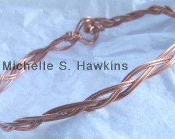 Wire Wrapped Copper Bracelet