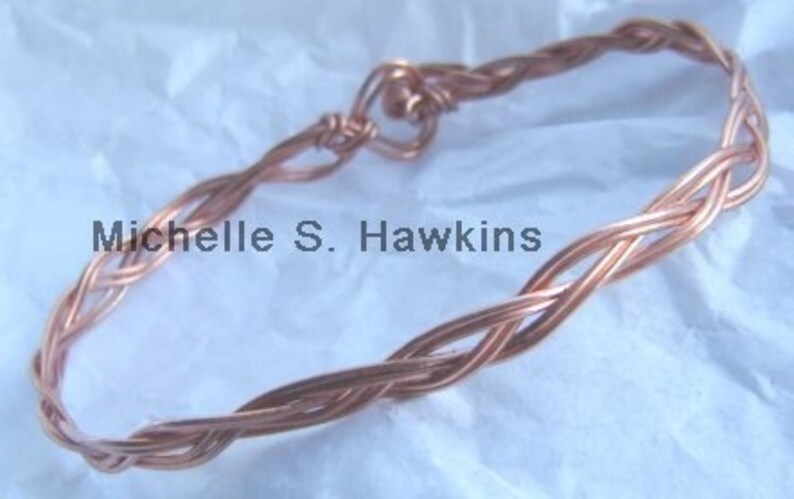 Wire Wrapped Copper Bracelet image 1