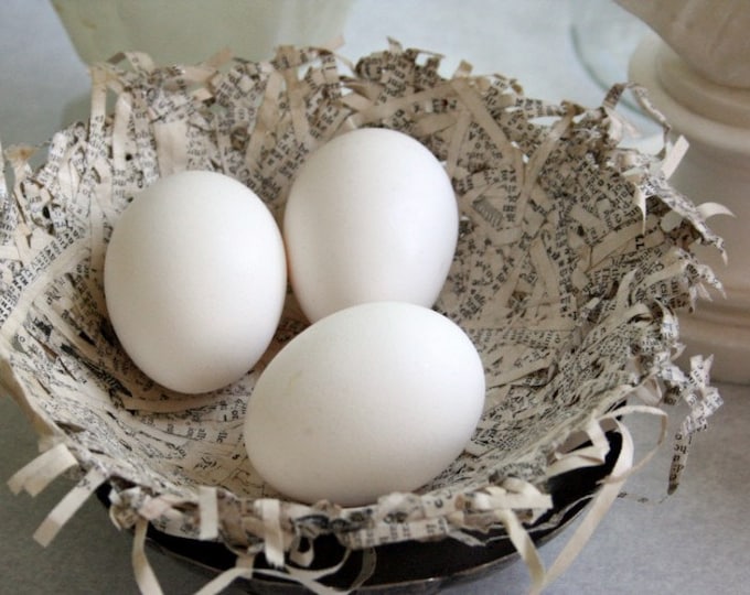 Handmade Vintage Dictionary Paper Mache Bird Nest Etsy