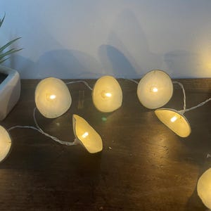 Lichtergirlande aus Holz